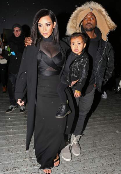 La famille West Kardashian: Kanye, Kim et North