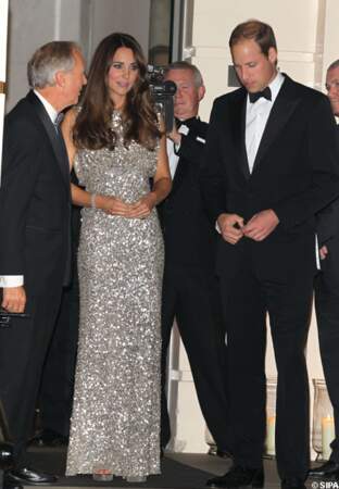 Le prince William et la princesse Kate au milieu des invités