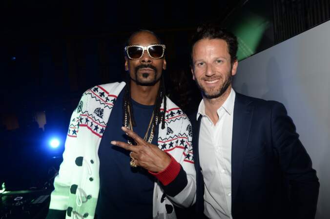 Snoop Dogg et Laurent Milchior (co-gérant du Groupe Etam)