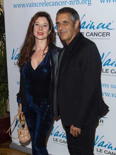 Julien Clerc et sa femme Hélène Grémillon lors de la soirée de Gala "Vaincre Le Cancer" le 11 septembre 2018.