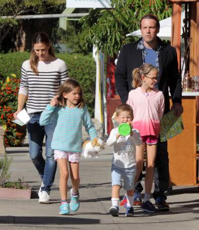 Ben Affleck et Jennifer Garner avec leurs enfants 