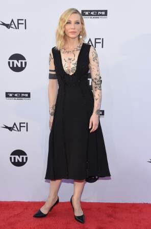 Cate Blanchett recycle sa robe "tatouage" signée Aouadi Paris