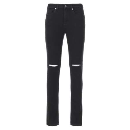 Déchiré, jeans slim noir, 170 € (Woolrich).