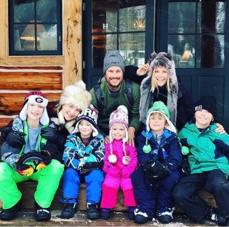 Kate Hudson, son frère Oliver et leurs enfants respectifs