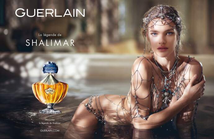 Pour "Shalimar "de Guerlain Natalia Vodianova devient une princesse des mille et une nuit en 2013