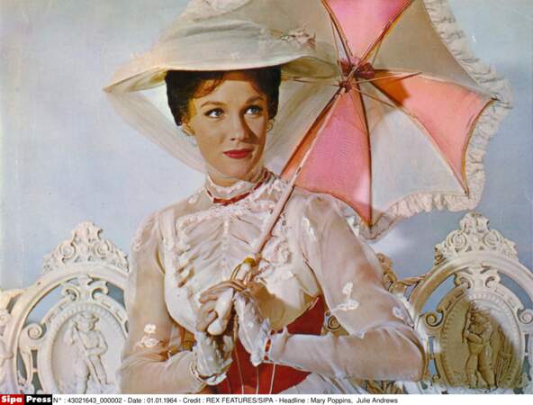 Julie Andrews dans Mary Poppins, en 1964