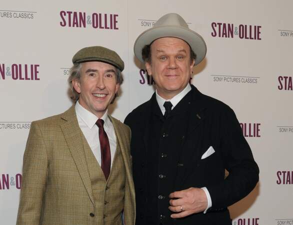 Steve Coogan et John C. Reilly à la première de "Stan & Ollie " à New York, le 10 décembre 2018