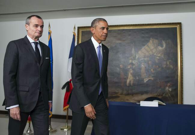 Barack Obama et l'ambassadeur de France