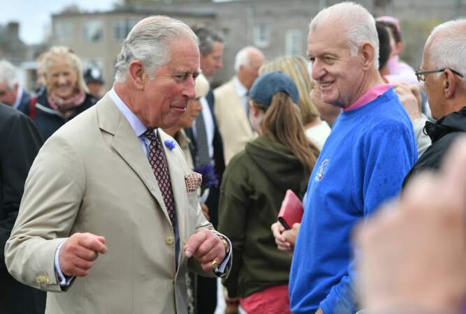Le prince Charles lors de l'anniversaire de Camilla Parker Bowles à St Mary's ce mardi 17 juillet 2018