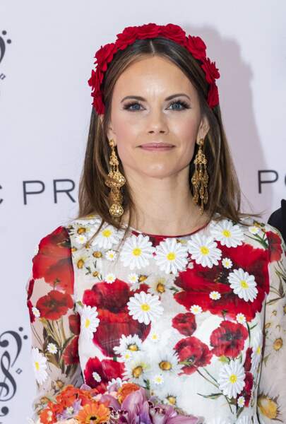 Un look très romantique pour la princesse Sofia de Suède lors du Polar Music Prize 2019 à Stockholm