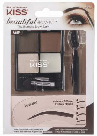 Beautiful Brow Kit, Kiss, 9,95 € chez Carrefour et Casino