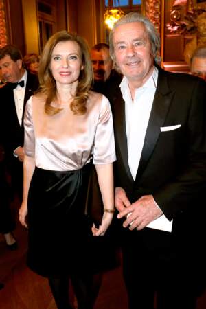 Alain Delon et Valérie Trierweiler complices en 2013  à l'Opera Garnier