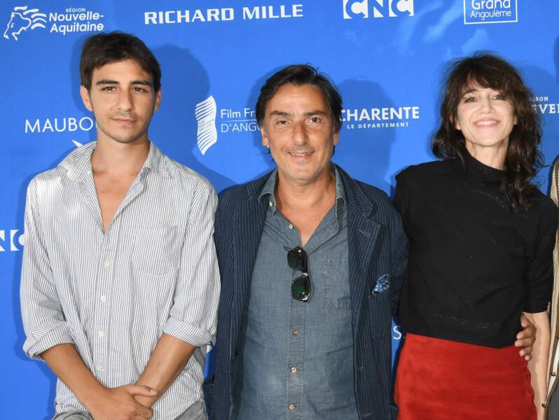Charlotte Gainsbourg, Yvan Attal et leur fils Ben étaient présents à Angoulême, ce mardi 20 août