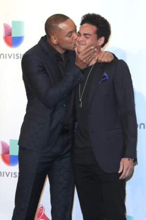 Will Smith et son fils Trey lors des Latin Grammy Awards à Las Vegas le 19 novembre 2015