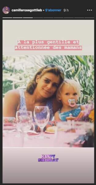 Camille Gottlieb publie de vieux souvenirs à l'occasion des 54 ans de sa mère, Stéphanie de Monaco