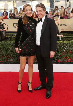 Anna Eberstein et son compagnon Hugh Grant à la 23e cérémonie des Screen Actors Guild Awards le 29/01/17