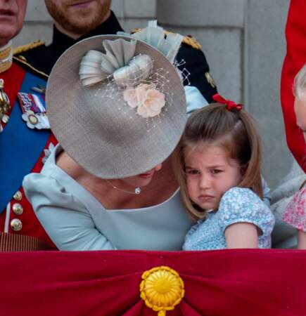 Catherine (Kate) Middleton, duchesse de Cambridge, et la princesse Charlotte de Cambridge le 9 juin 2018