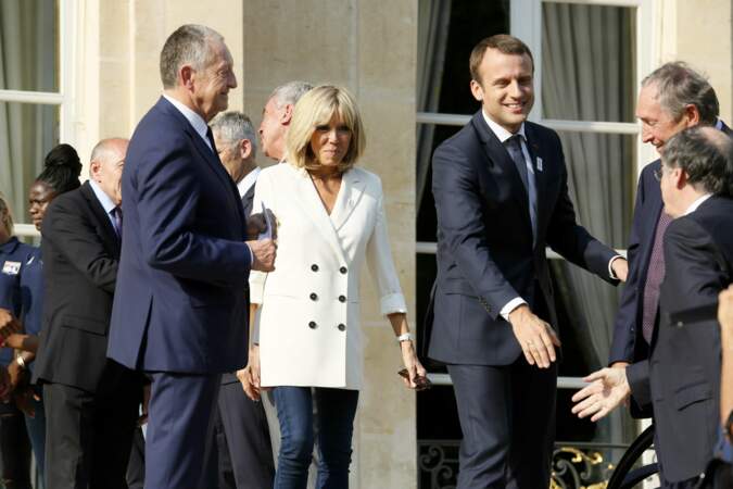 Le couple Macron accueille les vainqueurs de la Ligne des Champions