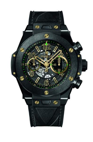 Nouvelle montre Hublot, confectionnée en l'honneur de Usain Bolt (la Big Bang UNICO Usain Bolt)