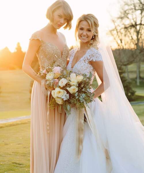 Taylor Swift au mariage de son amie Britany Maack en février 2016