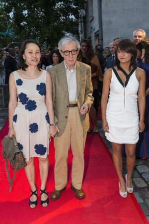 Woody Allen, Soon-Yi et leur fille Bechet à la première de "Blue Jasmine" à Paris en 2013