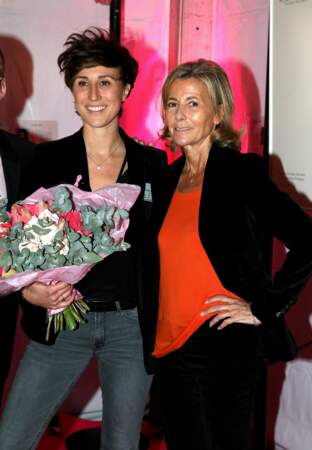 Avec Claire Chazal, en 2015, lors du lancement de la campagne Octobre Rose.