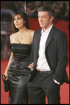 Monica Bellucci et Vincent Cassel en 2008 à Rome