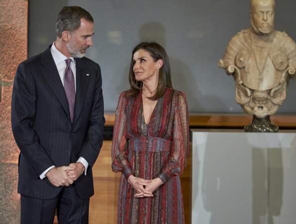 La reine Letizia d'Espagne et le roi Felipe VI se sont montrés complices lors de cet événement