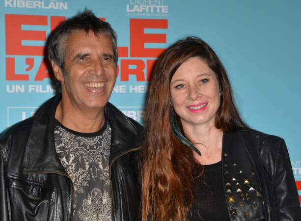 Julien Clerc et Hélène Grémillon à l'avant-première du film "Elle l'adore" à Paris en 2014