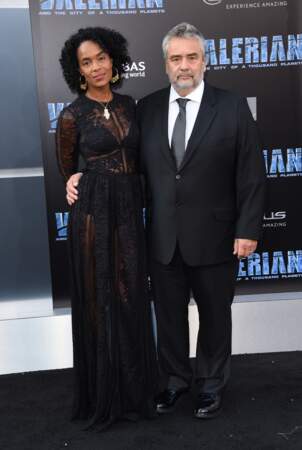 Luc Besson avec sa femme Virginie Besson-Silla le 17 juillet 2017