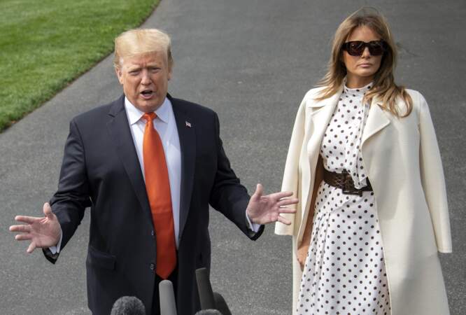 Donald Trump et sa femme Melania se sont rendus à Atlanta mercredi 24 avril