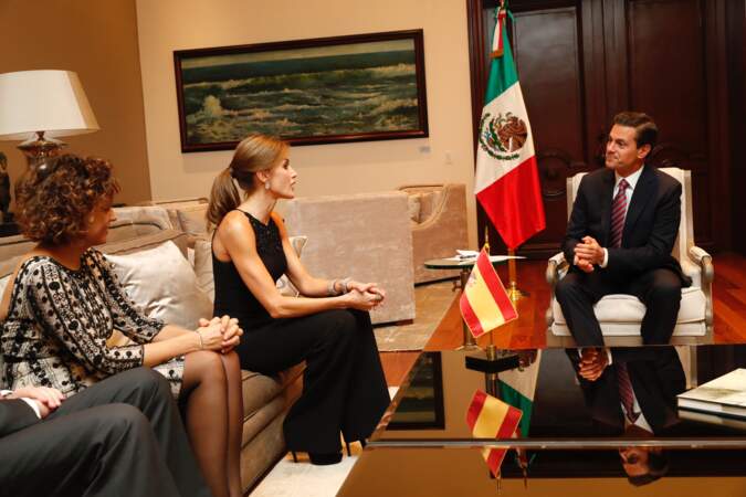 Elle y a rencontré le président Enrique Peno Nieto 