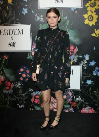 Kate Mara lors de la soirée de lancement de la collection Erdem x H&M à Los Angeles le 18 octobre 2017