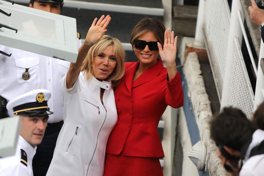 Melania Trump et Brigite Macron ont fait une croisière sur la seine en juillet dernier