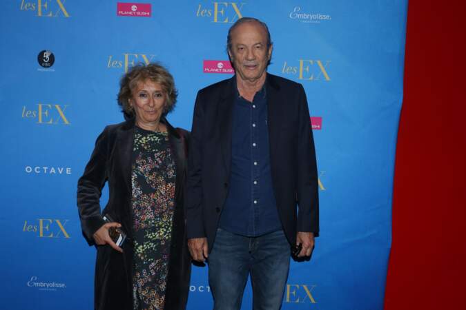 Josiane Stoléru et son époux à l'avant-première du film "Les Ex", au Gaumont Opéra Capucines à Paris le 6 juin 2017