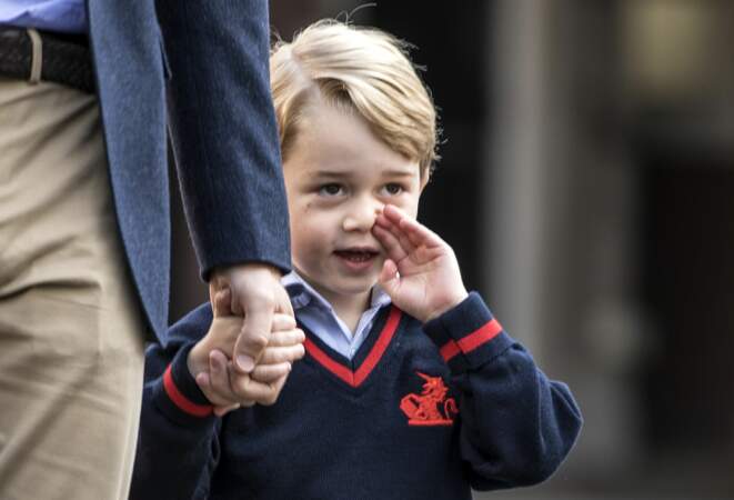 Le prince George, angoissé par son premier jour à l'école le 7 septembre 2017