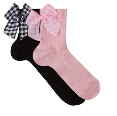 Chaussettes Noeuds vichy Calzedonia 5,95€