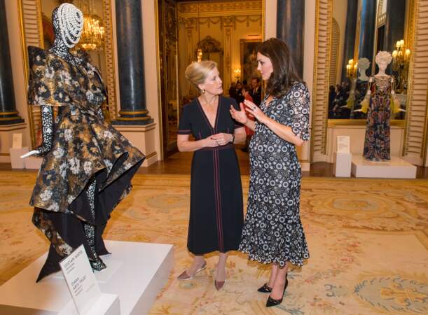 Kate Middleton à la réception organisée pour célébrer le "Commonwealth Fashion Exchange"