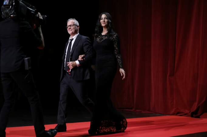 Monica Bellucci était à la cérémonie d'ouverture de la 10ème édition du Festival Lumière à Lyon.