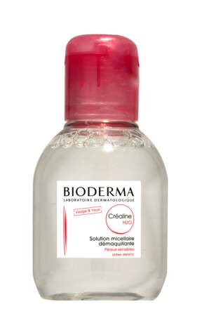 Créaline H20 de Bioderma pour un visage frais et purifié.