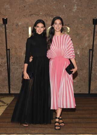 Les comtesses Viola et Vera Arrivabene en looks contrastés pour le défilé Croisière 2020 Dior à Marrakech