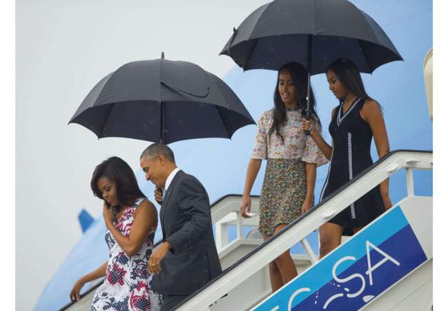 Le grand voyage de 2016 fut celui de Cuba pour la famille Obama, une visite historique pour le pays
