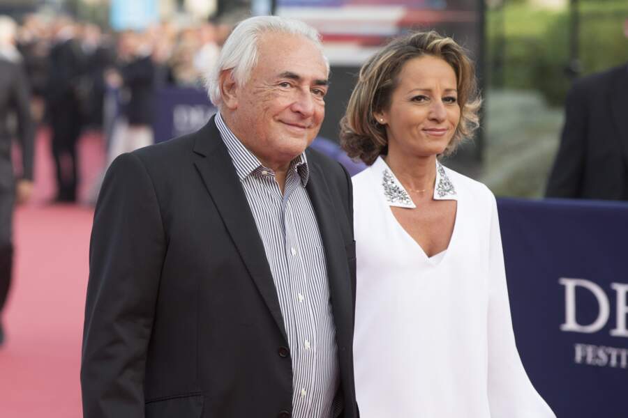 Dominique Strauss-Kahn et Myriam L'Aouffir en septembre 2014 à Deauville