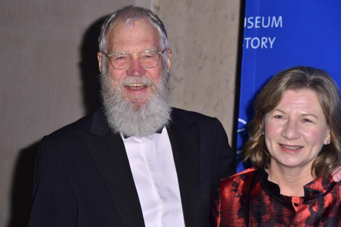 David Letterman et Regina Lasko à New York en 2017