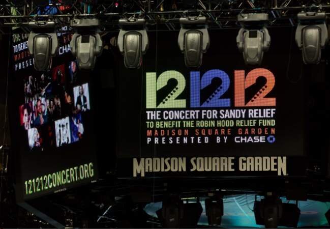 Le concert s'est tenu mercredi soir à New York au Madison Square Garden, en présence de...