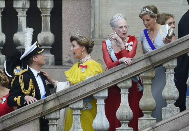 Le prince Edward, la reine Sonja de Norvège, la reine Margrethe de Danemark, et Sophie la comtesse de Wessex