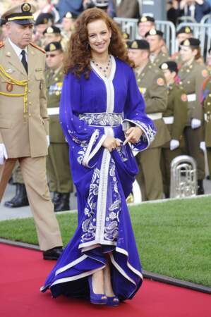 La princesse Lalla Salma arrive a la cathédrale le mariage religieux du Pr. Guillaume de Luxembourg 20 oct.2012