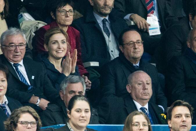 François Hollande et sa compagne Julie Gayet, ravis par l'issue du match