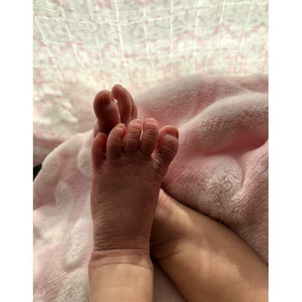 C'est avec ce joli cliché que Behati Prinsloo a annoncé la naissance de Gio Grace, le 15 février 2018