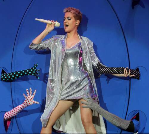 Katy Perry dévoile sa culotte en plein concert